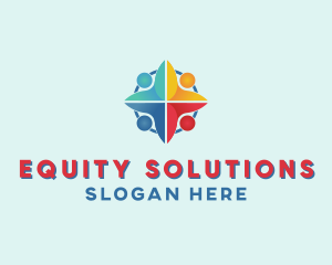 Equity - Colorful Diamond Charity logo design