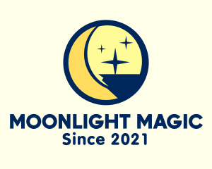 Midnight - Midnight Moon Stars logo design