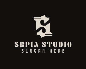 Gothic Studio Letter S  logo design