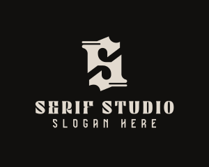 Gothic Studio Letter S  logo design