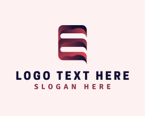 Web Design - Digital Tech Letter E logo design