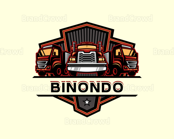 Trailer Truck Cargo Logo