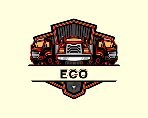 Trailer Truck Cargo Logo