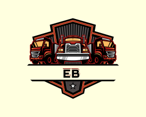 Trailer Truck Cargo Logo