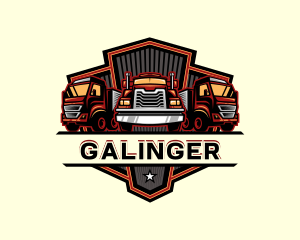 Trailer Truck Cargo Logo