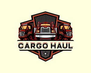 Trailer Truck Cargo logo design