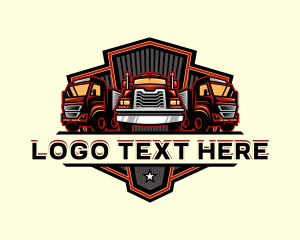 Movers - Trailer Truck Cargo logo design