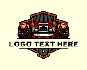 Trailer Truck Cargo Logo