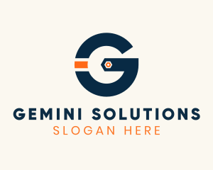 Spanner Letter G logo design