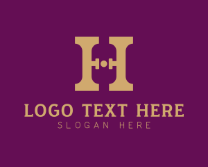 Mansion - Elegant Company Letter H logo design