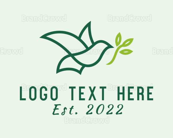 Nature Dove Plant Logo