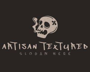 Smoking Skull Cigar logo design