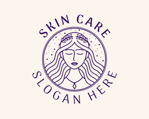 Dermatologist - Beauty Goddess Woman logo design