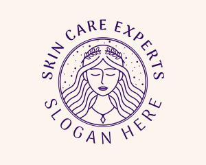 Dermatologist - Beauty Goddess Woman logo design