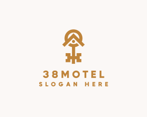 Residential House Key logo design