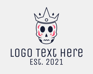 King - King Sugar Skull logo design