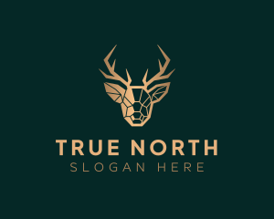 Canada - Luxury Geometric Stag logo design