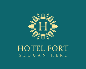 Premium Sunray Hotel Resort logo design