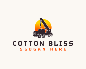 Construction Crane Truck logo design