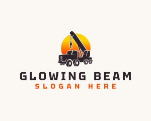 Construction Crane Truck logo design