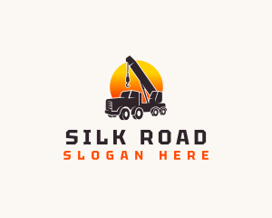 Construction Crane Truck logo design