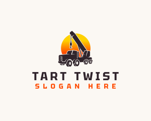 Construction Crane Truck logo design