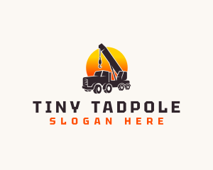 Construction Crane Truck logo design