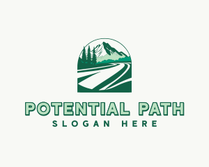 Mountain Pathway Travel logo design