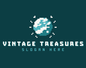 Collectibles - Pixelated Planet Gaming logo design