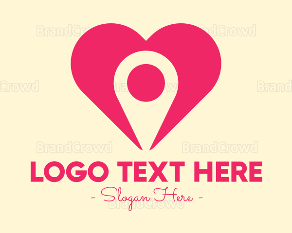 Pink Heart GPS Logo