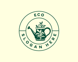 Watering Can Landscaping Logo
