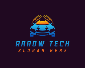  Car Tech Circuit logo design