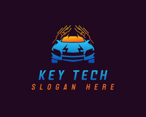  Car Tech Circuit logo design