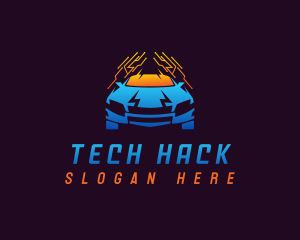  Car Tech Circuit logo design