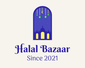 Muslim Palace  Mosque  logo design