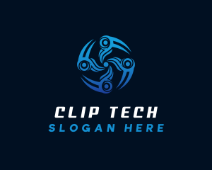 Drone Propeller Tech logo design