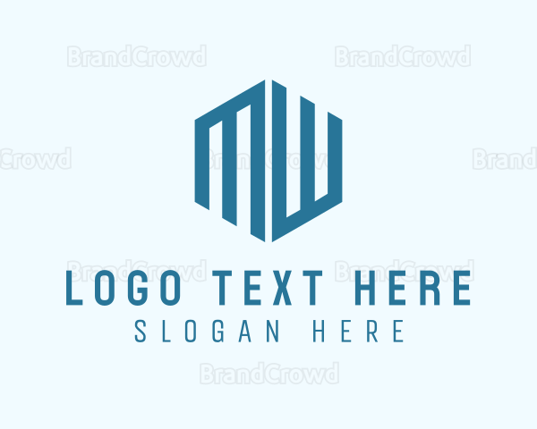 Logistics Cargo Hexagon Logo