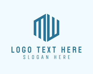 Monogram - Logistics Cargo Hexagon logo design