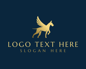 Mythical - Finance Dog Wings logo design