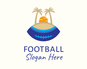 Beach American Football logo design