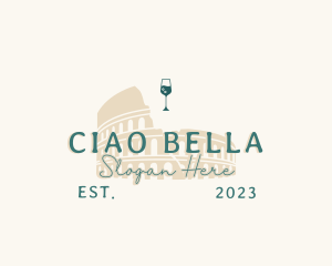 Historical Italian Cocktail Bar logo design