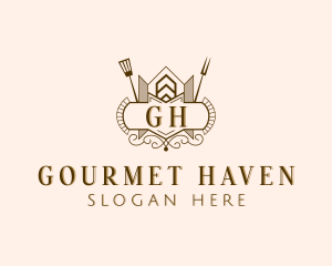 Restaurant Fine Dining Cutlery logo design