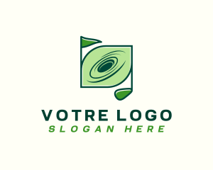 Golf Sport Hole Logo