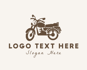 Antique - Old School Motorcycle Rider logo design