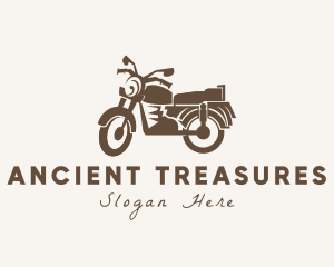 Old School Motorcycle Rider logo design