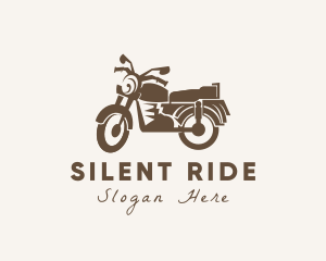 Old School Motorcycle Rider logo design