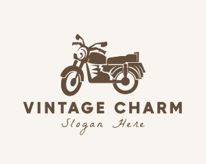 Old Fashioned - Old School Motorcycle Rider logo design