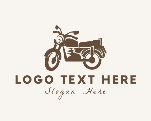 Old Style - Brown Vintage Motorcycle logo design