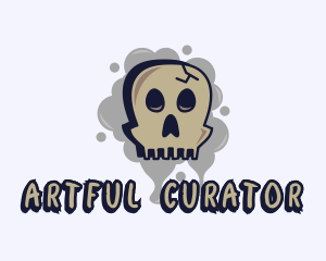 Skull Graffiti Art logo design