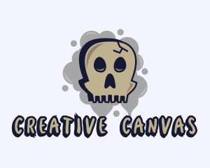 Illustration - Skull Graffiti Art logo design